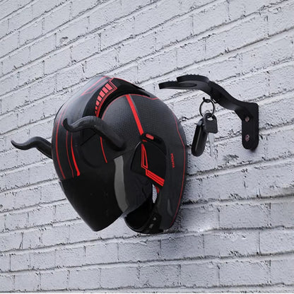 Motosiklet Kask Askısı – Duvara Montajlı, Çok Amaçlı Kanca Raf